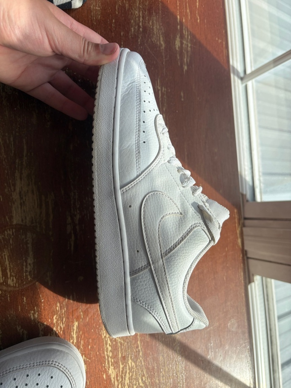 Nike White Low-Top Leather Sneaker